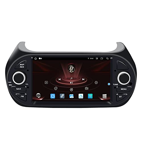 Für FIAT Fiorino Qubo Citroen Nemo Peugeot Bipper 7"Autoradio Stereo GPS Navigation 2 Din Android 10.0 Octa Core 4 GB RAM 64 GB ROM Unterstützung Auto Auto Play/TPMS/OBD / 4G WiFi/DAB