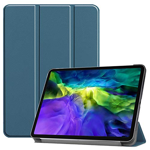 LTLJX Tablet-Schutzhülle für Apple iPad Pro 27,9 cm (11 Zoll) 2018/2020, unterstützt Apple Pencil Aufladen, Ganzkörper-Schutzhüllen mit Standfunktion, Dunkelblau
