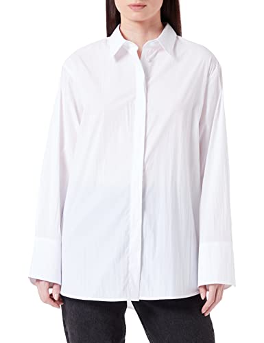 Sisley Damen 51T3LQ01P Shirt, White 101, S