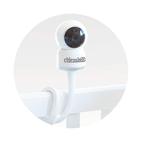 Chipolino Ersatzkamera Babyphone Atlas, Babyeinheit, Flexibler Silikonständer, Farbe:weiß