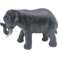 Gartenfigur Elefant 20,5 cm Grau