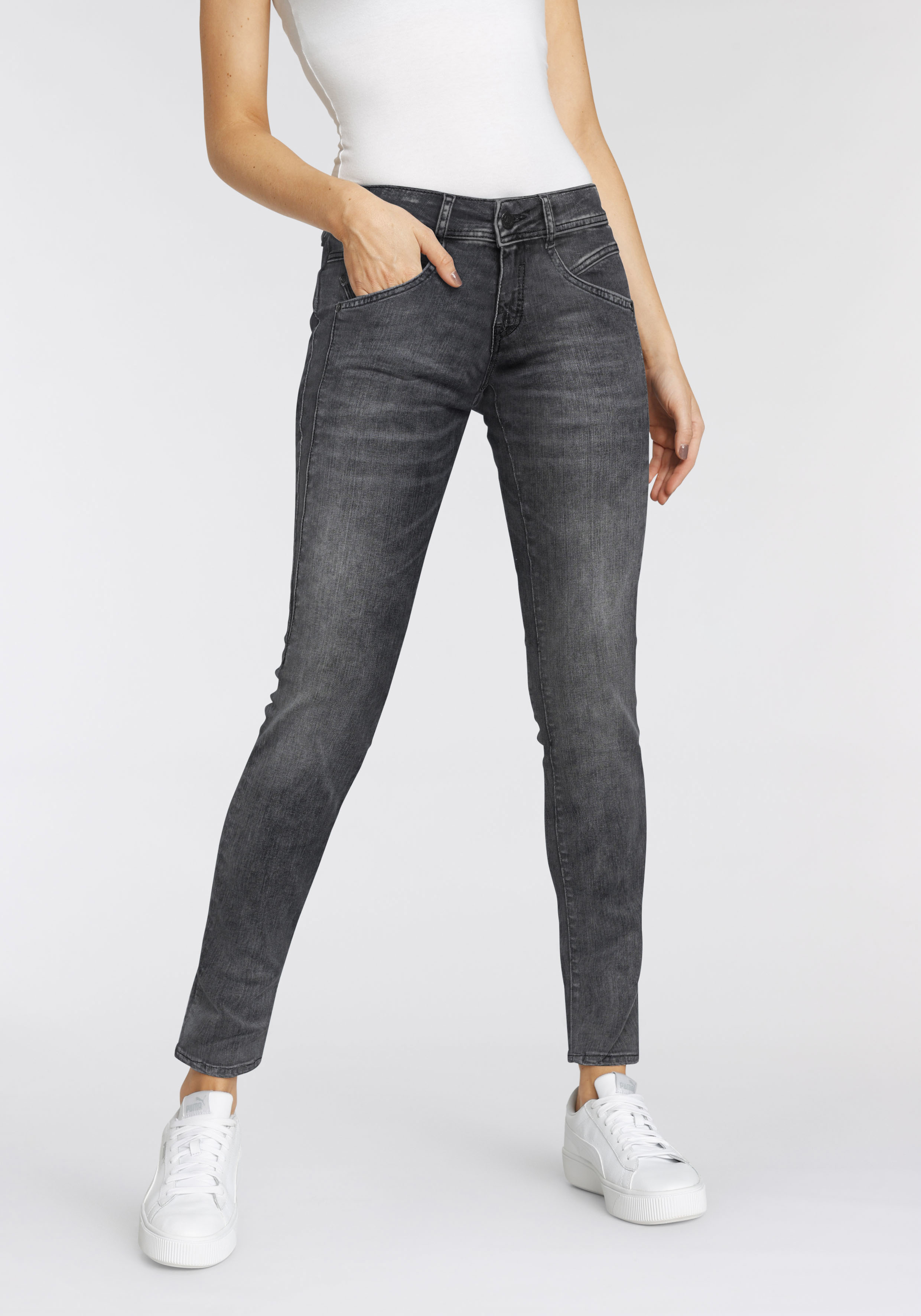Herrlicher Slim-fit-Jeans "GINA SLIM POWERSTRETCH"