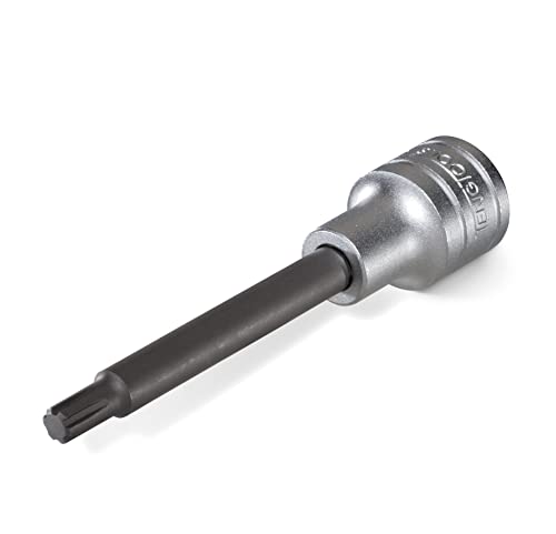 Teng Tools M10 1/2 Zoll Drive Ribe Multi Spline Chrom Vanadium Stecknuss | Mechaniker Werkzeug | Handwerkzeug – M122710-C