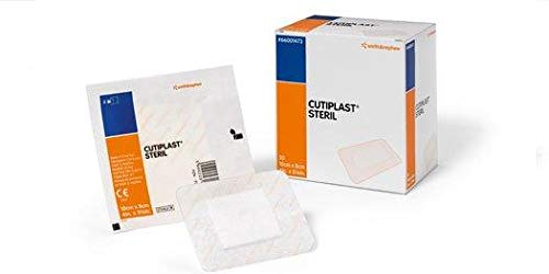 Cutiplast Plus sterile Wundauflage 24,8x10 cm 5 Stück Anschmiegsamer Vliesstoffverband für postoperative Wunden