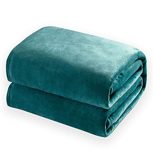 Kuscheldecke Sofa Decken Grau -Flanell-Fleece-Decke, Kleine Fleecedecke Für Couch Weich Und Warm, Decke Flauschig Als Sofadecke Couchdecke (Teal,150 * 200cm)