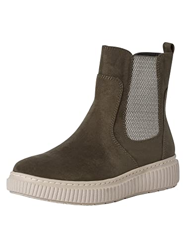 Jana, Chelsea Boot in dunkelgrün, Boots für Damen