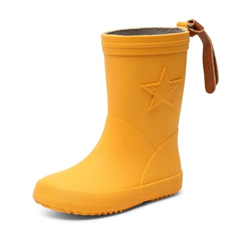 Bisgaard Unisex-Kinder Rubber Boot Star Gummistiefel, Gelb (80 Yellow), 28 EU