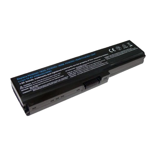 amsahr 3634-H-02 Ersatz Batterie für Toshiba 3634, B371/C, T550/D8AB, C640, C640D, Portege T130/T131 schwarz