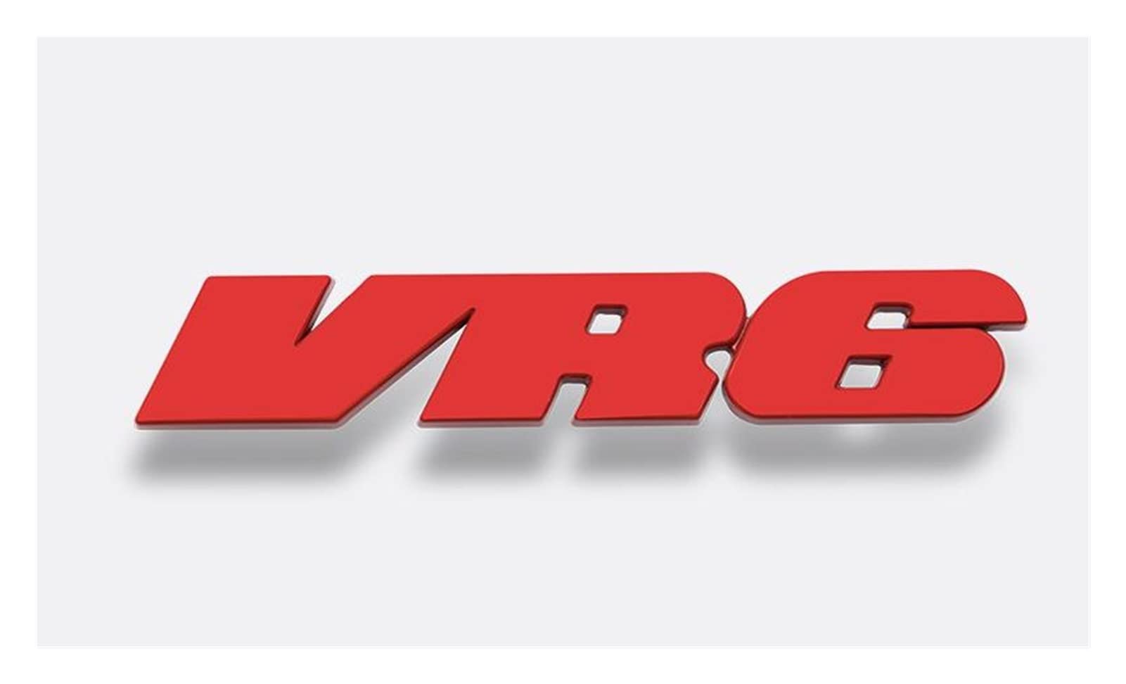 PRDECE Metalllegierung Vr6. Autoaufkleber Emblem Abzeichen Embleme Emblema Auto Aufkleber für das Auto (Color Name : Red)