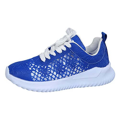 Damen Schuhe Pink Leichte Laufschuhe für Damen, sportliche Wanderschuhe Lustige Socken Sneaker Damen (Blue, 40)