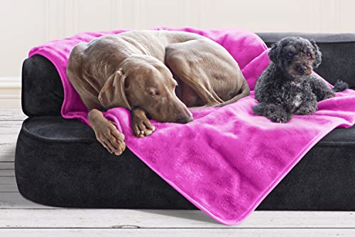 tierlando Hundedecke Lilly Plüsch Plüschdecke Hundebett Decke Katzendecke WEICH: Größe: HD-150 cm | Farbe: 08 Pink