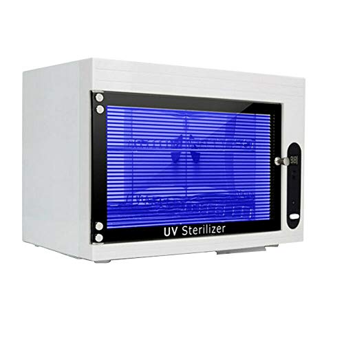 Lightakai UV-Desinfektionsschrank, 6W 220V Maniküre Werkzeuge Reiniger Maschine LED UV Desinfektionsbox mit Timer, Hocheffiziente Sterilisation,für Maniküre-Tools, Pinzetten und Handtücher