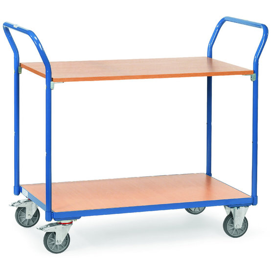 fetra® - Tischwagen 1602, Holzwerkstoffböden, Tragkraft 200kg