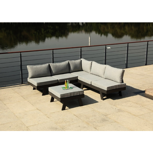 GARDEN PLEASURE Loungeset, 4 Sitzplätze, Aluminium - grau 2