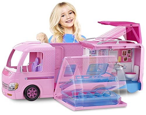Mattel Puppen Wohnwagen Barbie Super Abenteuer Camper