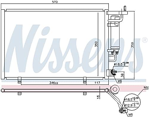 Nissens 940500 Kondensator für Klimaanlage