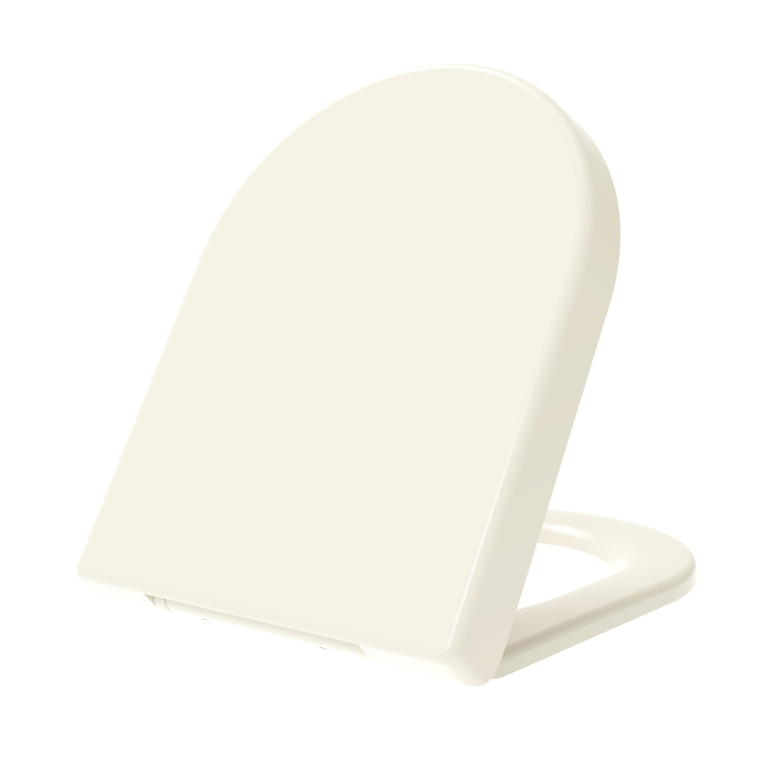 Grünblatt Premium Duroplast WC Sitz mit Absenkautomatik, abnehmbar zur Reinigung, Farbe Pergamon (D-Form)