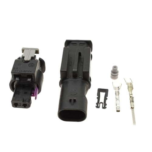 Yige Store 1-20Kits 2 Pin Tyco Amp Auto Kraftstoff Injektor Stecker Wasserdicht Aufprall Sensor Stecker Fit Compatible A-di 2-1703498 0-2112986-1 1-1718643-1 (Color : Male Female, Size : 1Set)