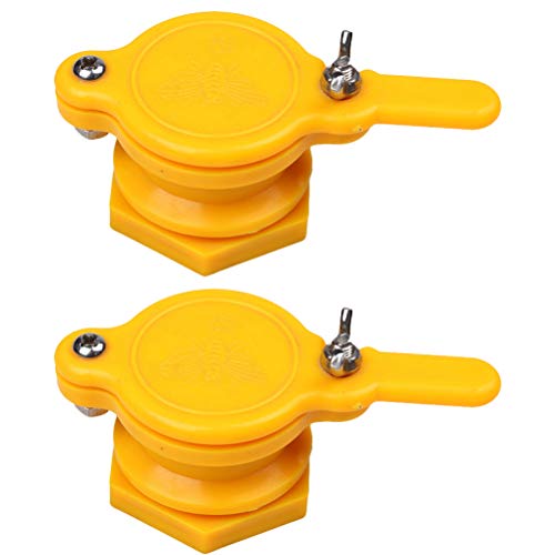 Yardwe 4 STÜCKE Honigschleudern Nylon Honig Absperrschieber Honigschleuder Werkzeug Imkereiausrüstung Werkzeug für Imker Imkerbedarf (Gelb)