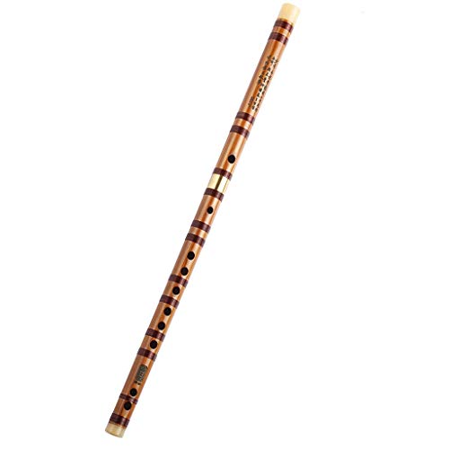 LCJQ Flöte Bambusflöte, professionelles Holzblasinstrument, C, D, E, F, G, Schlüssel, chinesische Flöte, professionelles Spielen C Flöte, Musikinstrument (Farbe: F-Ton)