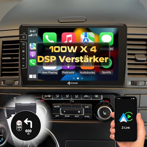 DYNAVIN Android Autoradio Navi für VW T5 Multivan, mit 4 * 100W DSP Verstärker | DAB+ Radio; Kompatibel mit Wireless Carplay und Android Auto: D8-T5 Premium Flex