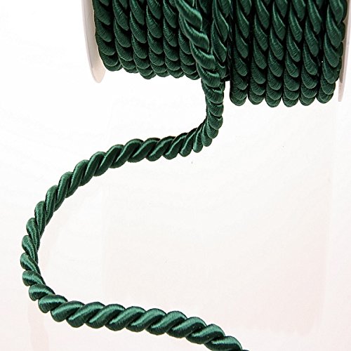 Deko und Band Acetatkordel grün, 8 mm Breite-25 m Länge, 25
