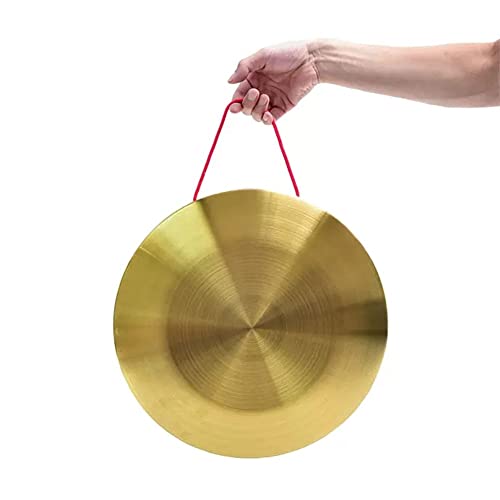 SciAza gong klingel klangschalen percussion instrumente musikinstrument 15 cm – 60 cm, bronzefarben, reine Bronze, Gongs und Trommeln, Instrument zur Überschwemmungsverhütung(Color:22cm,Size:)
