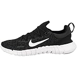 Nike Damen Free Run 5.0 Road Running Shoe, Black/White-Dark Smoke Grey, 37.5 EU