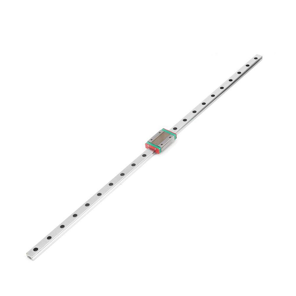 Linearschienenführung Gleitschiene, mit Gleitblock Metall Linearführungsschiene Gleitlineare Bewegungsteile für automatische Geräte(500mm)