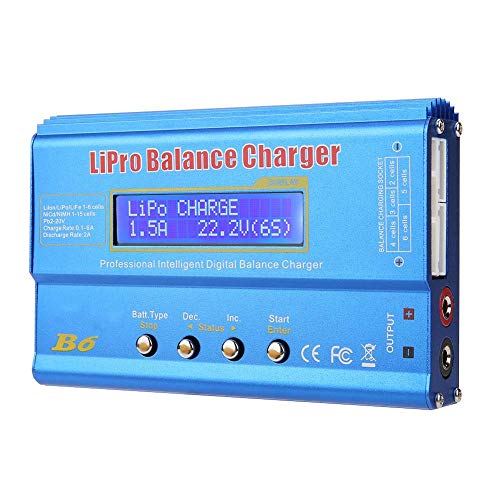 FTVOGUE B6 80W Digital LCD Balance Ladegerät Entlader Parallel Ladegerät für LLiPo NiMH RC Batterie(80w)