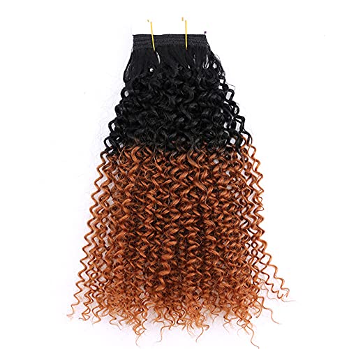 Jumbo Braids 100G / Stück Kurze Afro Kinky Curly Hair Webart Braune Farbe Hochtemperatur-Kunsthaarverlängerung-T1B/30_12 Zoll 1 Stück