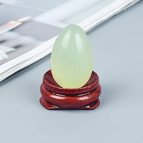 1pcs Jade Ei ungebohrt natürliche Xiuyan Jade Yoni Ball 30x20MM Kristall Mineral Heilstein für Frauen Kegel Übung Reiki