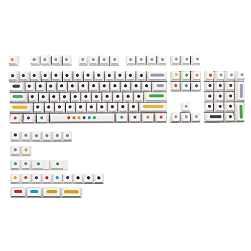 SweetWU Tastenkappe für ANSI 104 TKL 61 87 MX Switch Keyboard mit 128 Tasten