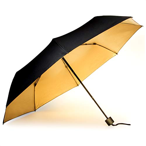 Suck UK Regenschirm, Winddicht, leicht, kompakt, zusammenklappbar, manueller Teleskop-Regenschirm, robuster Regenschirm, Handtaschen-Essentials
