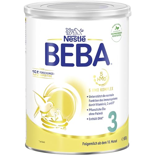 Nestlé BEBA 3 Folgemilch, Folgenahrung ab dem 10. Monat, 1 x 800g