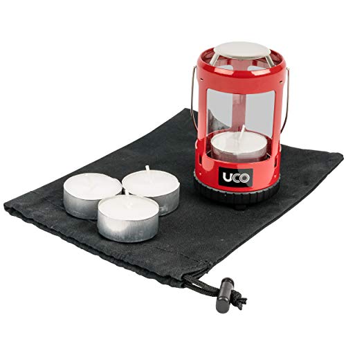 UCO Mini Candle Lantern Kit 2.0 Kerzenlaternen-Set, Rote Pulverbeschichtung, Einheitsgröße