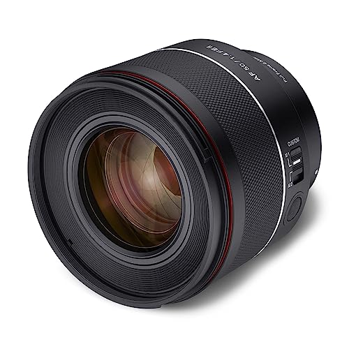 Samyang AF 50mm F1,4 II FE – Standard Autofokus Objektiv für spiegellose Systemkameras von Sony, für Vollformat und APS-C Sensoren, Ideal für Detailaufnahmen
