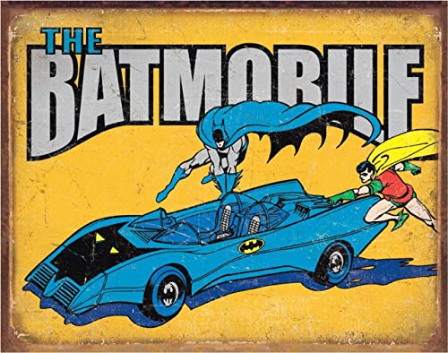 DC Comics Blechschild The Batmobile 42.5x32cm. Offiziell lizenziert