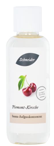 Saunabedarf Schneider - Aufgusskonzentrat Piemont-Kirsche - süß-saftiger Saunaaufguss - 250ml Inhalt