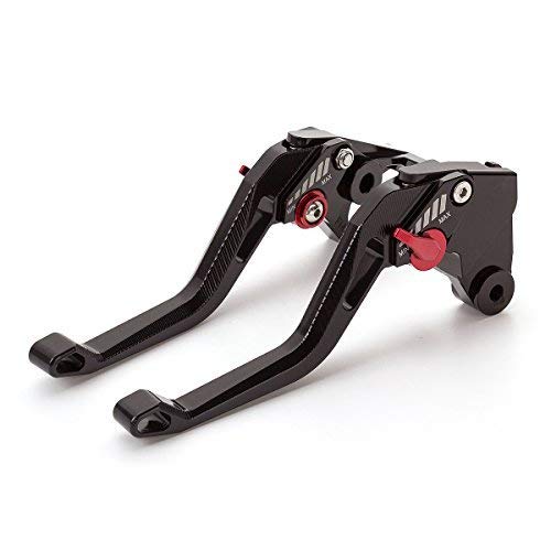 FXCNC Aluminum Short Adjustable Brake Clutch Levers set Pair Compatible with Vespa PX Disc Models LML 125 150 200 Star PX125 PX150