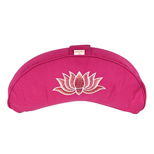 Yogakissen Halbmond Basic Lotus Stick Multicolor, Magenta