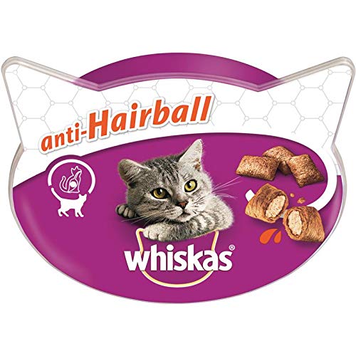 Whiskas Anti-Hairball Katzensnack, 8 Packungen (8 x 60 g)