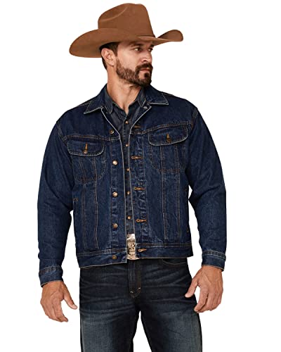 Wrangler Herren Denimjacke ungefüttert - Blau - Groß