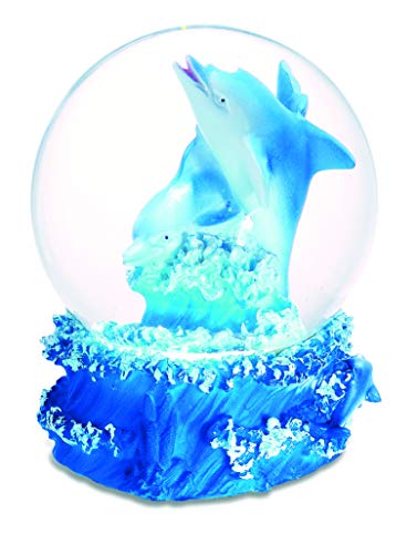 Riesige Schneekugel Delfin aus Kunstharz, 14/10/10 cm (D)