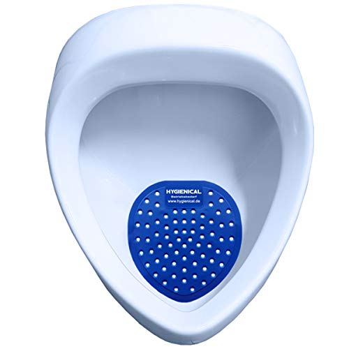 Urinalsieb, Pissoir-Einsatz, Urinaleinsatz parfümiert im SET, verschiedene Düfte (12 Stück, blau)