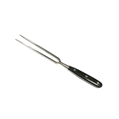 Fleischgabel, Edelstahl Fleischgabel Tranchiergabel Flach mit Zinken Bratengabel Grillgabel für Fleisch Braten Koch Gabel Lang Serviergabel mit Handgriff Kochgabel, 29 cm Grillgabel (A)