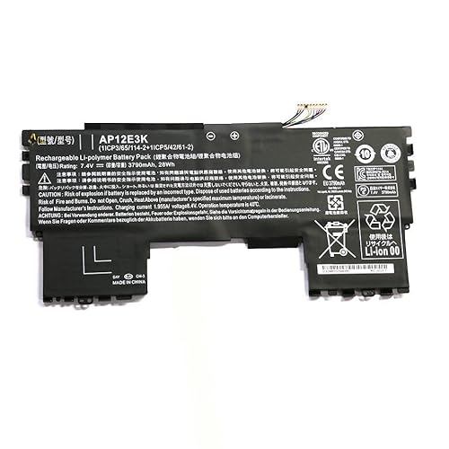 7XINbox 7,4V 28Wh AP12E3K Laptop Akku kompatibel mit Acer Aspire S7 191 Ultrabook 11 Pouces 1/CP3/65/114-2+1/CP5/42/61-2