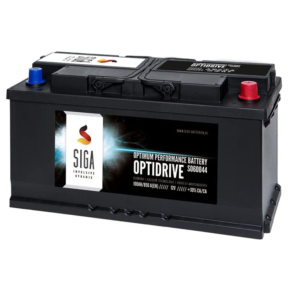 SIGA Autobatterie 100AH 12V 850A/EN - ersetzt 88Ah 92Ah 95Ah Batterie