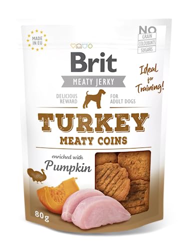 VAFO PRAHA s.r.o. Brit Dog Snacks 200g Snack Jerky Turkey Münzen / 8