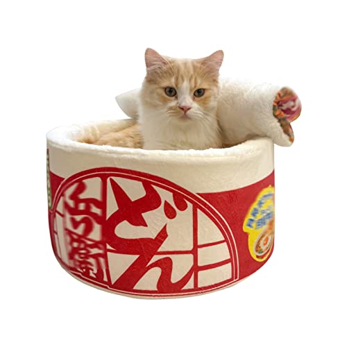 LIBOOI Katzen-Sofa-Bett, Katzenbett-Zelt für Katzen, kleine Hunde, weiches Innen-Geschlossenes Gemütliches Haus für Katzen, Kätzchen, abnehmbares halbgeschlossenes Katzenbett, Haus, Katzenkissenbett